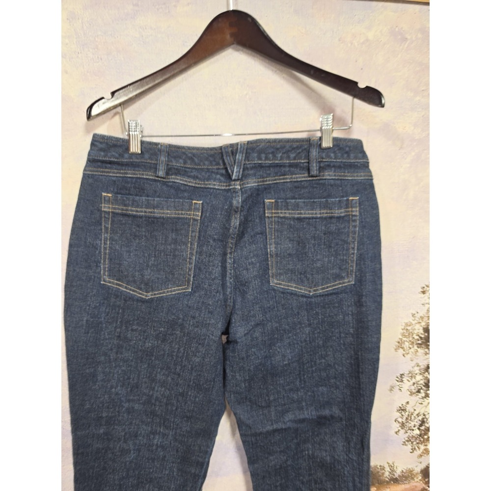 Duluth Trading Co Jeans Womens 14x33 Dark Wash Mid Rise Straight Stretch Denim - Picture 7 of 9